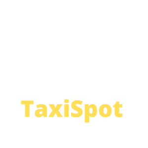 Logo Taxispot, Online taxi bestellen. Haarlem, Hoofddorp en Nieuw-Vennep